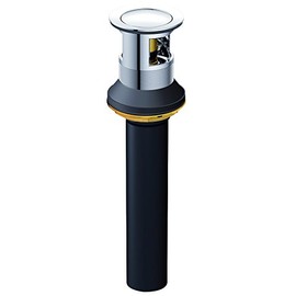 Danze DA505219P 1 1/4" 50/50 Touch Down Drain Assembly Chrome, Brushed Nickel