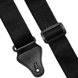 TIGER STP2-BK Nylon Guitar Strap for Acoustic, Classical, Electric and Bass Guitars Black