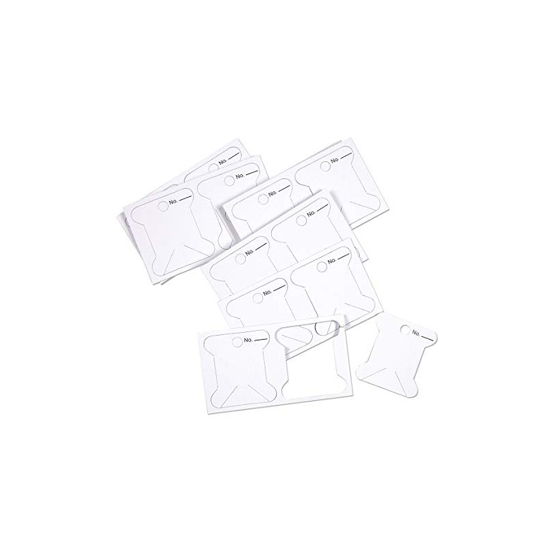 Janlynn Cardboard Floss Bobbins, 50/Pkg