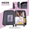Travelhouse Amalodie Hardshell Upright Spinner Wheel Suitcase Set PP ABS,