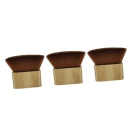 Mikinona 3pcs Hair Brush Barber Kit Hair Removal Cutting Tool Wooden Base Salon Brush