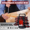 Screwdriver Set, 44 Pieces Magnetic Screwdriver Set Including Slotted, Phillips,