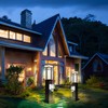 Outdoor Lamp Post with Outlet, Modern Post Light Fixture for