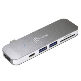 J5 create JCD386 USB Type-C 7-in-1 UltraDrive Mini Dock Power Delivery