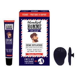 Blondepil Man Depilatory Cream under the Shower for Face / Cheekbones / Tempes / Ears 20 ml