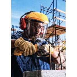 Gateway Safety 676 Venom Cylindrical Molded Contemporary Replacement Headgear Visor, Clear Anti-Fog Lens, 9" x 15.5" x .06"