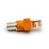 Elecbee BNC Female to RJ45 Male Adapter 180 Degree 50