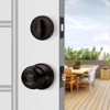 Probrico Oil Rubbed Bronze Door Knobs with Single Cylinder Deadbolts,