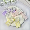 Set of 2 Lavender Floral Lace Ribbon Hair Clips [Parallel