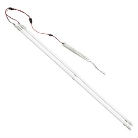 jimwhen Magnetic Mount 4 Foot LED Tube, 24W, 3600LM Super Bright, 4000K Natural Light, Highbay Panel Troffer Light Retrofit Kit, T8 T10 T12 Fluorescent Replacement, Milky Cover, Easy to install