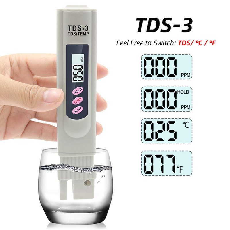 Bestgle Digital TDS Meter Temp PPM Tester Water Quality Testing