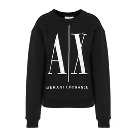 Armani Exchange Women's Icon Project Sweat Sweatshirt, black