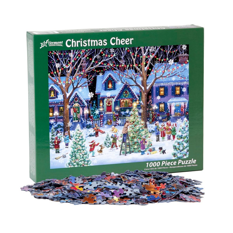 Vermont Christmas Company Christmas Cheer Jigsaw Puzzle 1000 Piece