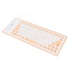Silicone Keyboard Fully Sealed Design Lightweight Portable Silent Soft Comfortable