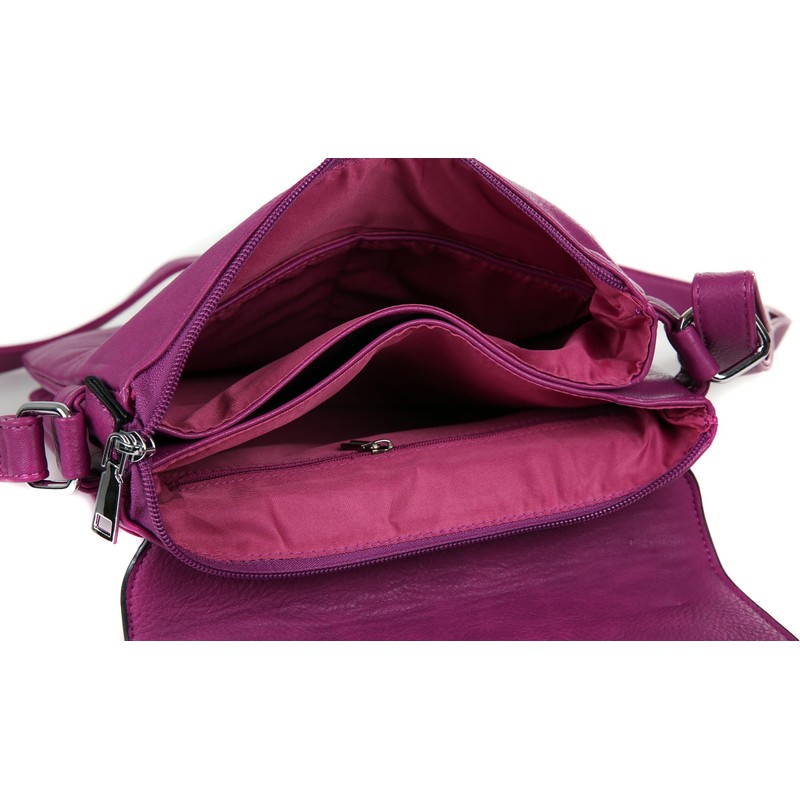 AOSSTA Women's Cross Body Shoulder Messenger Bag Multiple Slip and