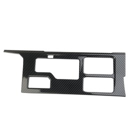 Fewshaw Carbon Fiber Central Control Gear Shift Panel Cover Trim Accessories for Toyota Tundra 2022-2026 Sequoia 2023-2026 4WD