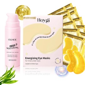 Eye Pads 12 Pairs, 15 g Retinol Eye Cream, Eye Pads with Hyaluronic Acid, Eye Pads Eye Balm Against Dark Circles, Wrinkles, Swelling, Eye Bags, Eye Mask Anti Ageing, Eye Patches for Eye Care