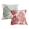 FFDHWU 2 Square Pillowcases, Leaf Print Pillowcases, Home Decorations, Pillow