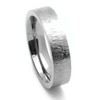 DoubleAccent 5MM Comfort Fit Titanium Wedding Band Patterned Flat Ring
