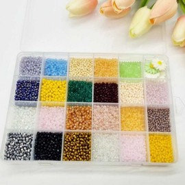 24 clear plastic storage boxes Divided Case 4ea