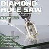 CSOOM 1-3/8"（35mm）Diamond Hole Saw with Center Drill Bit, One-Touch Positioning,