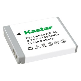 Kastar Battery for Canon NB-6L NB6L and PowerShot SX710 HS SX530 HS SX520 HS SX510 HS SX500 is SX700SX280 SX260 SX170 SD1300 SD1200 SD980 SD770 SD1300D30 D20 D10 IXUS 85 IXUS 95 IXUS 200 Cameras