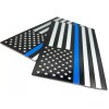 Riley Express 2x ALUMINUM Thin Blue Line Decal Sticker Car,