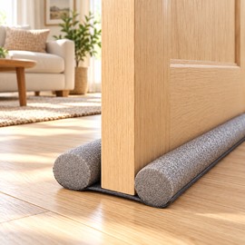 36.6-Inch Double-Sided Door Draft Stopper, Cut-to-Fit Wind & Dust Blocker