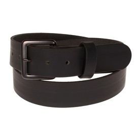 Nohma Leather, Men's Leather Belt, Made in USA, Full-Grain Leather, Casual Everyday Wear Belts, Amish Handmade (Black 5550-GM, 34" (Size 30 Pants) - Check Size Guide)