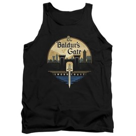 Dungeons and Dragons Baldur's Gate Unisex Adult Tank Top,Black, Large