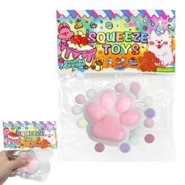 Taba Squishy, 1 Piece Squishy Toy, Squeeze Toy, Anti-Stress Toy, Squishy Cat Toy, Kawaii Stress Squeeze Toy, Stress Balls, for Children and Adults (White)