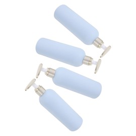 FRCOLOR 4Pcs Refillable Pump Lotion Bottles Durable Shampoo Dispenser Easy to Use Press Pump for Body Wash Lotion and Shampoo for Home and Travel