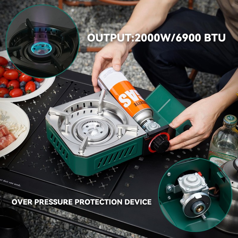 Onlyfire Butane Stove with Carrying Case, Portable Camping Stove, Mini