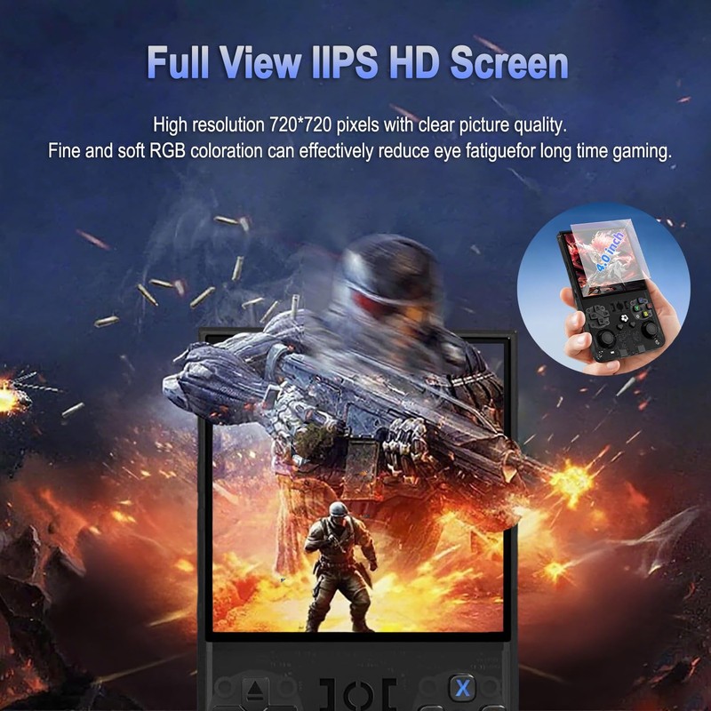 R36MAX Retro Handheld Game Console, 18000+ HD Games Mini Retro