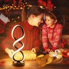 Adebime Modern Table Lamp, 7 Colors 10 Light Modes Spiral