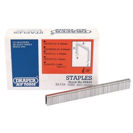 Draper 59835 Staple, 13mm, Pack of 5000 , Blue