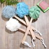 8 Pack Large Bath Puff Loofah Sponge with Long Handle