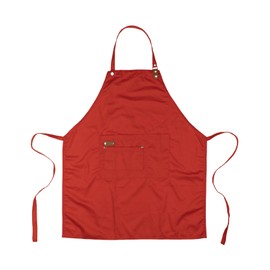 HaHatafaFurni Chef Apron for Women, Kitchen Apron Waterdrop Resistant, Apron Mom Gifts, Christmas Birthday Gifts for Wife Mother for Cooking, Baking and Gardening - Adjustable Bib Apron - 1 pack, red