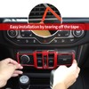 SQQP Center Console Window Control Switch Button Panel Cover Fit
