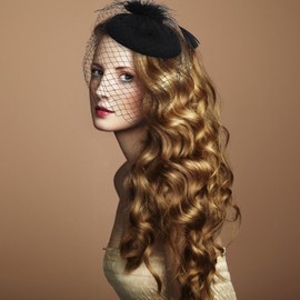 Fascinators Hats for Women Tea Party Black Hats for Women Mesh Feathers Pillbox Kentucky Derby Hats with Clip for Women Girls