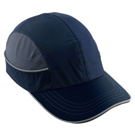 Safety Bump Cap, Baseball Hat Style, Comfortable Head Protection, Long Brim, Extra Large Skullerz 8950XL,Navy