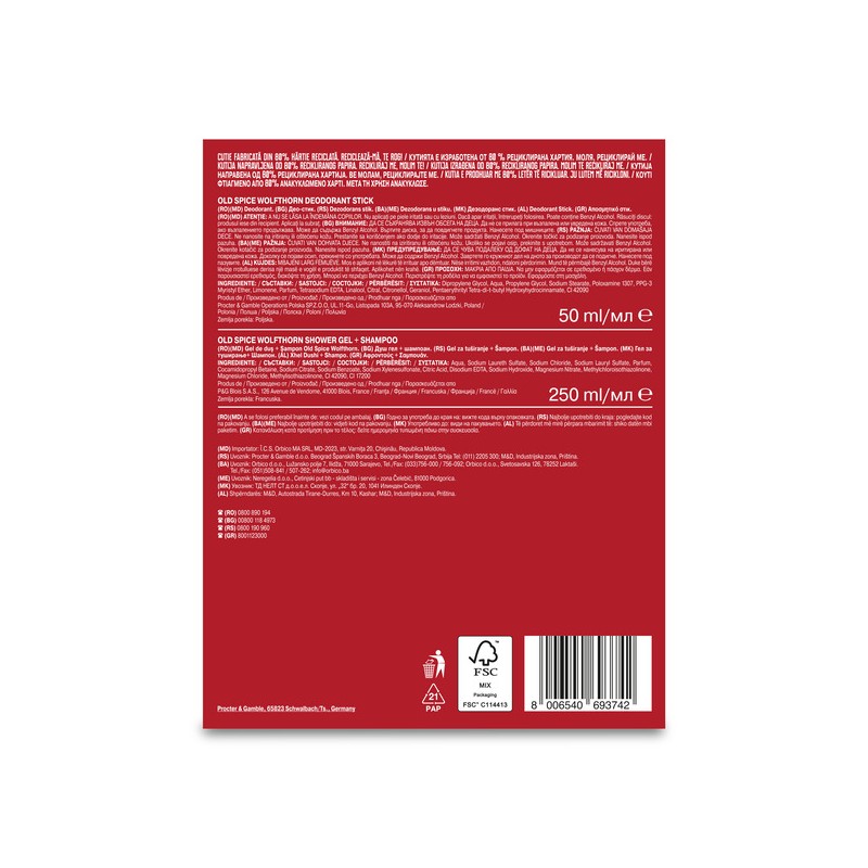 Old Spice Wolfthorn Gamer Gift Set for Men