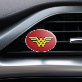 GRAPHICS & MORE Wonder Woman Classic Logo Car Air Freshener Vent Clip