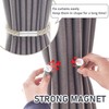 Ewolee Magnetic Curtain Tiebacks, 2 Pack Decorative Curtain Holdbacks Window