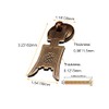 Tiazza 2pcs Chinese Style Vintage Furniture Drawer Brass Pull Handle