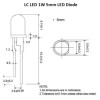 L.C. LED 1 Watt 1-Chip 5mm High Power Blue LED