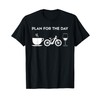 Funny Coffee E-Bike Bikes Electric MTB Wine T-Shirt