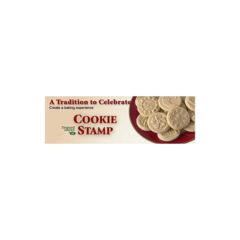 JBK Pottery Terra Cotta Cookie Stamps for Baking, Oven &