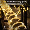 YULIANG Solar Rope Lights,66FT 200LED Solar String Lights Outdoor Waterproof