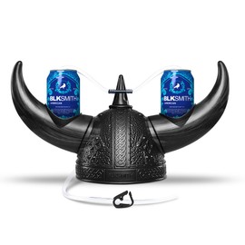 BLKSMITH Viking Drinking Hat | Viking Helmet | Drinking Accessories for Parties & College | Fits 16" - 24" Head